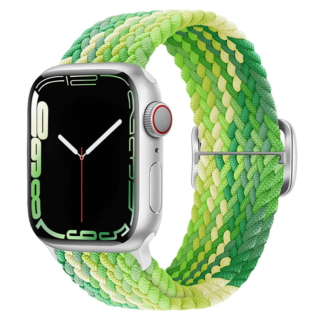 Elastic Braided Strap for Apple Watch Ultra 49mm and Series 9–SE, 45–38mm