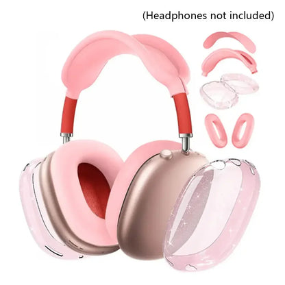 3D Transparent Anti-Scratch Case for AirPods Max - Soft Protective Cover