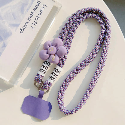 Outdoor Mountaineering Woven Phone Lanyard Women’s Belt Anti-Loss Neck Strap