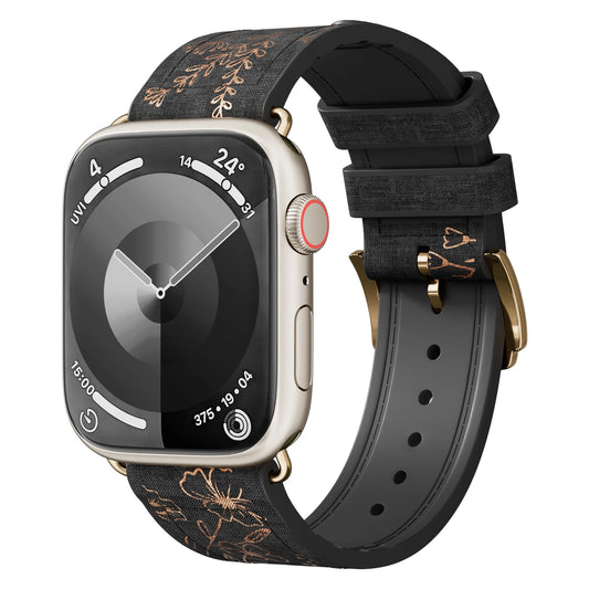 Silicone Strap for Apple Watch 49/45/44/41/40mm – iWatch Band Series 9–3 SE