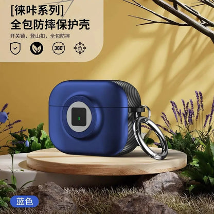 New 2024 AirPods 4th Gen Case with Lock Protective Cover Shockproof Shell for Apple