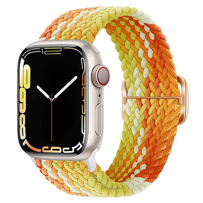 Elastic Braided Strap for Apple Watch Ultra 49mm and Series 9–SE, 45–38mm