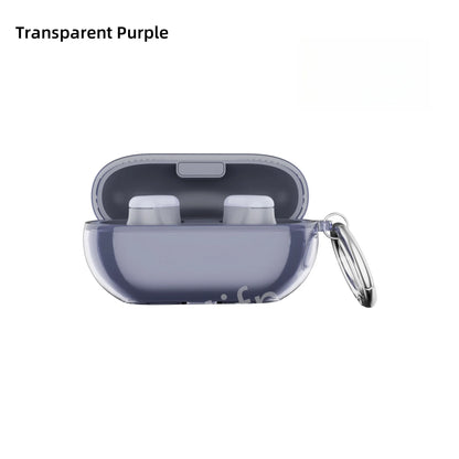 Transparent Protective Case with Keyring for Beats Solo Buds Earbuds 2024