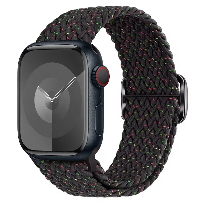 Braided Solo Loop for Apple Watch Ultra 2 & Series 10–3 SE Elastic Band