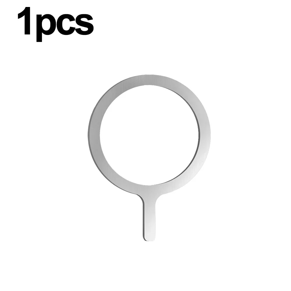 5-in-1 Sticker Ring for MagSafe Wireless Charging, Metal Plate for iPhone 12–14 Pro Max