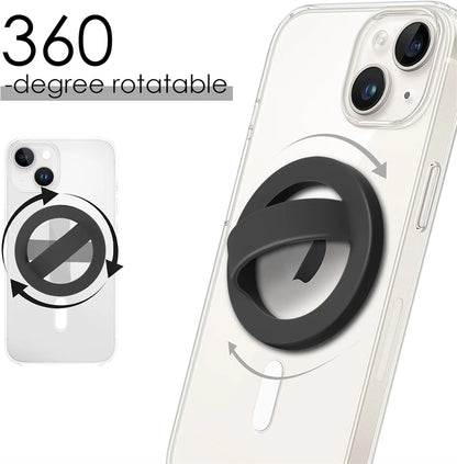 MagSafe Silicone Finger Strap Holder for iPhone 16 – Magnetic Loop Grip