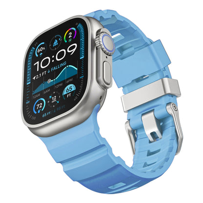 Fluorescent Silicone Bracelet for Apple Watch Series 4–10 & Ultra 2