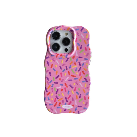 2025 Pink Donut Wave Edge Case for iPhone 15 14 13 Pro Max – Cute & Durable