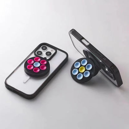 Flower Sucker Magnetic Phone Holder – Foldable Stand for iPhone & S25 Ultra