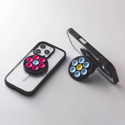 Flower Sucker Magnetic Phone Holder – Foldable Stand for iPhone & S25 Ultra