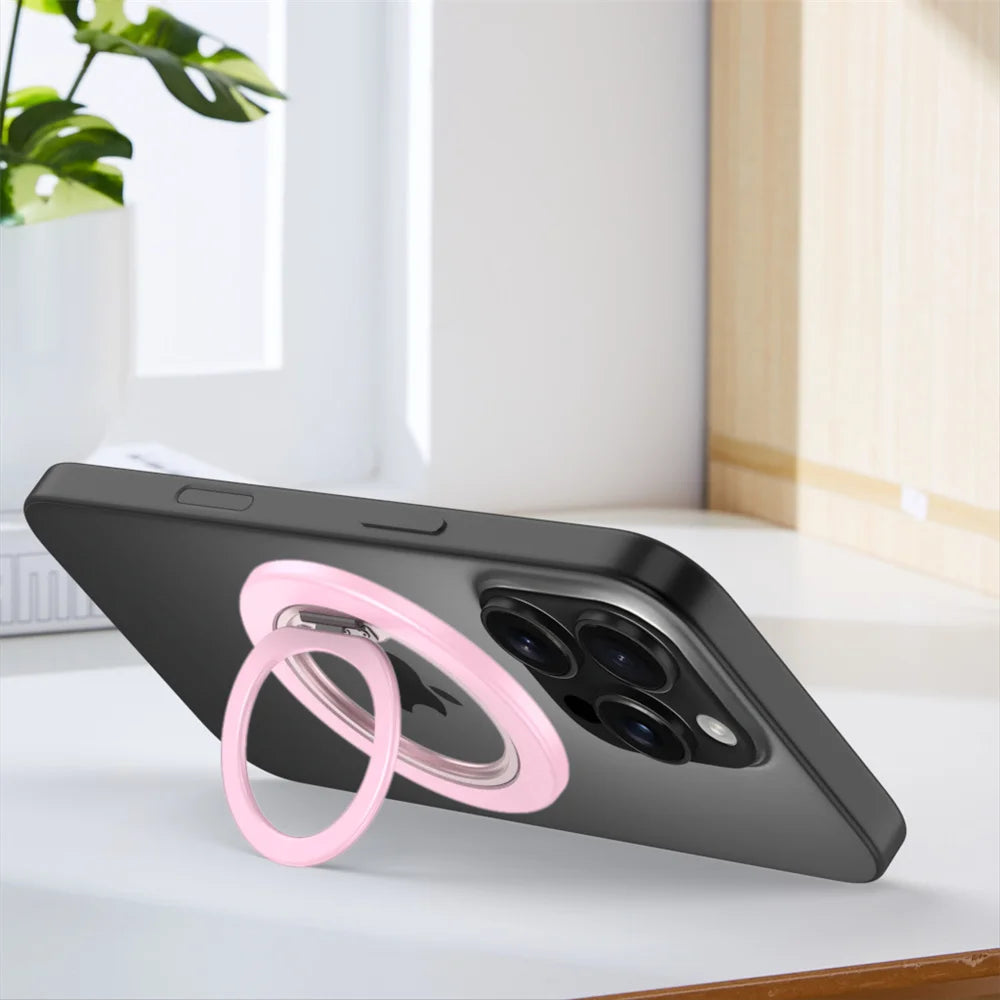 360° Magnetic Finger Ring Stand Holder for iPhone 17 16 15 14 13 12 Pro Max