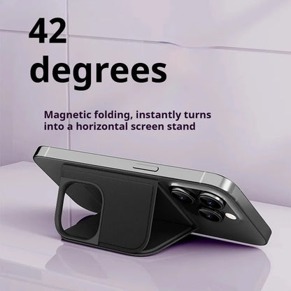 Ultra-Thin Magnetic iPhone Case with 3-Fold Rotating Bracket for 16 Pro Max / 15 Series
