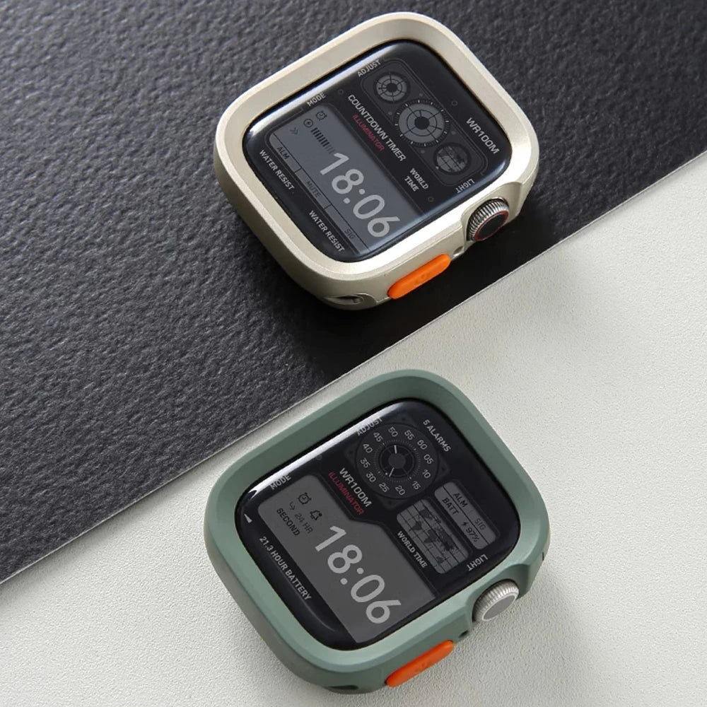 Soft Silicone Protective Case Cover for Apple Watch 41–49mm Series 4–10