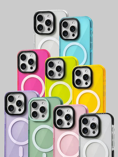 Transparent Neon MagSafe Case for iPhone 14 Pro Max/14 Pro
