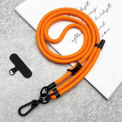 150cm Adjustable Crossbody Phone Lanyard Strap with Patch & Neck Rope