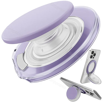 MagSafe Phone Grip with Built-In Adjustable Stand and Strong Magnetic Holder