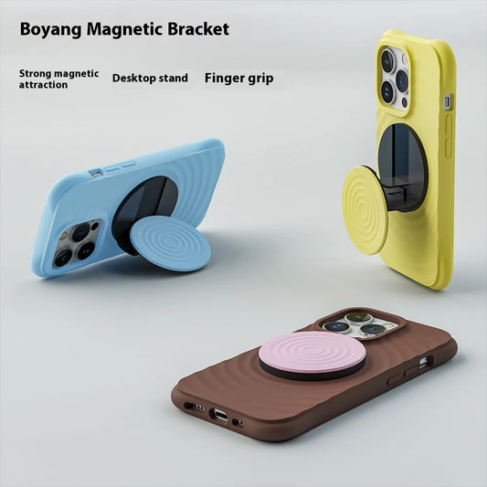 Magnetic Folding Mobile Phone Holder Stand for MagSafe iPhone 15 14 13 12 & Samsung