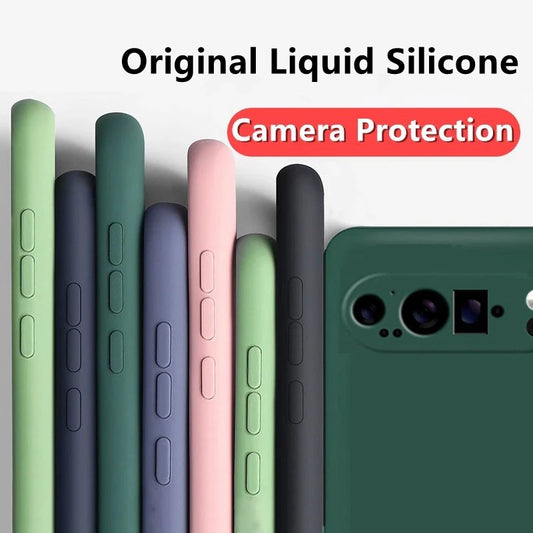 Liquid Silicone Case for Google Pixel 9 Pro/8/7/6A Soft Protective Cover