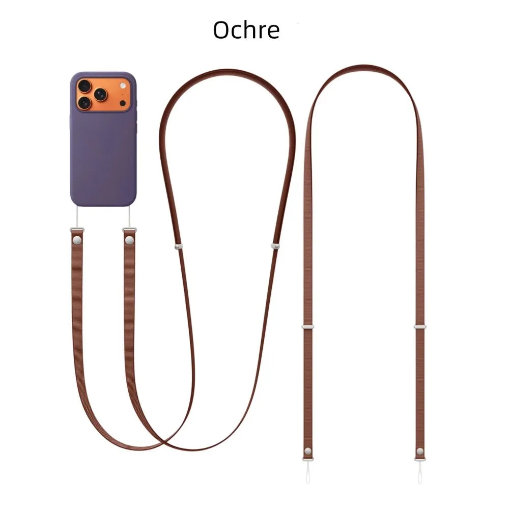 Magnetic Crossbody Lanyard Case for iPhone 17 Pro Max Adjustable Neck Strap