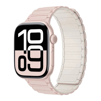 Magnetic Silicone Band for Apple Watch Ultra 3 2 Series 11 10 9 8 7 6 SE