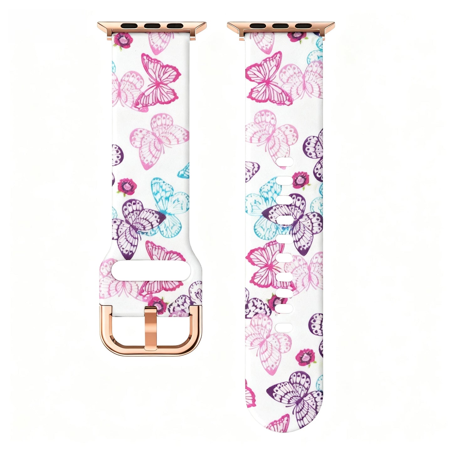 Printed Silicone Strap for Apple Watch Ultra & Series 10–4 | 49–38mm Band