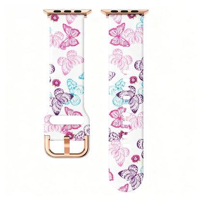 Printed Silicone Strap for Apple Watch Ultra & Series 10–4 | 49–38mm Band