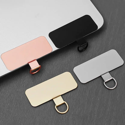 3PCS Stainless Steel Phone Lanyard Patch Tabs Ultra-thin Tether Connector Set