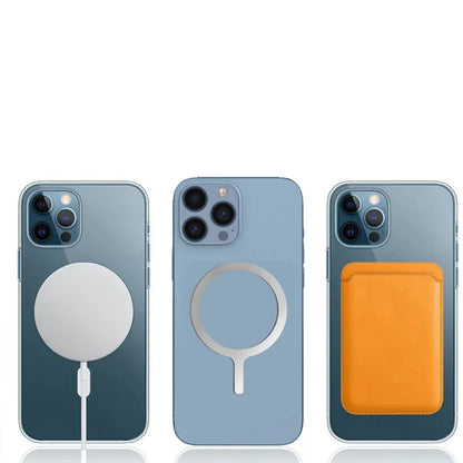 5-in-1 Sticker Ring for MagSafe Wireless Charging, Metal Plate for iPhone 12–14 Pro Max