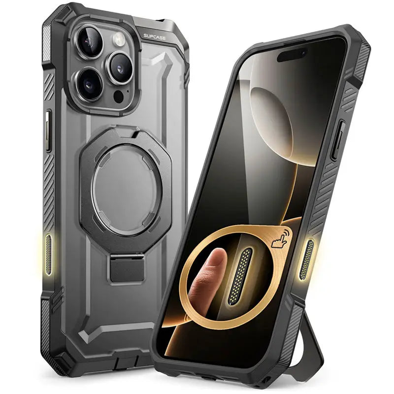 SUPCASE UB Grip Rugged Magnetic Stand Case w/ Camera Button for iPhone 16 Pro Max