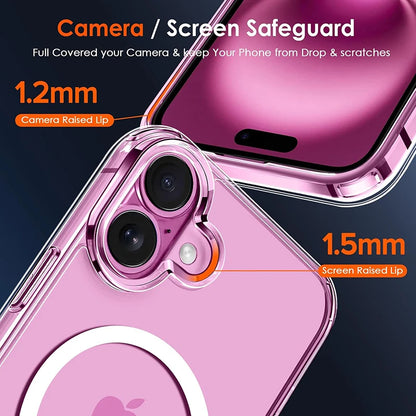 Magnetic Hybrid Case for iPhone 16–11 Pro Max – MagSafe Wireless Charging