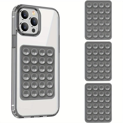 3-Pack Silicone Suction Phone Mount for iPhone Android Mirror Shower Hands-Free