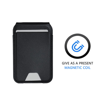 Magnetic MagSafe Leather Wallet Stand for iPhone 17–14 Pro Max