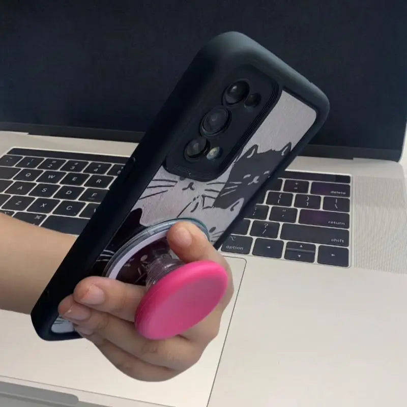 Cute Multicolor Silicone MagSafe Grip Tok Stand for iPhone Wireless Charging