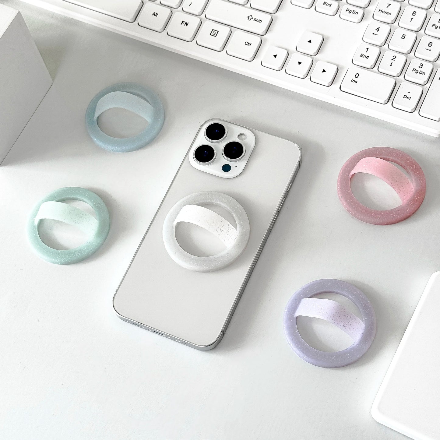 MagSafe Magnetic Phone Ring Holder with Liquid Silicone Anti-Slip