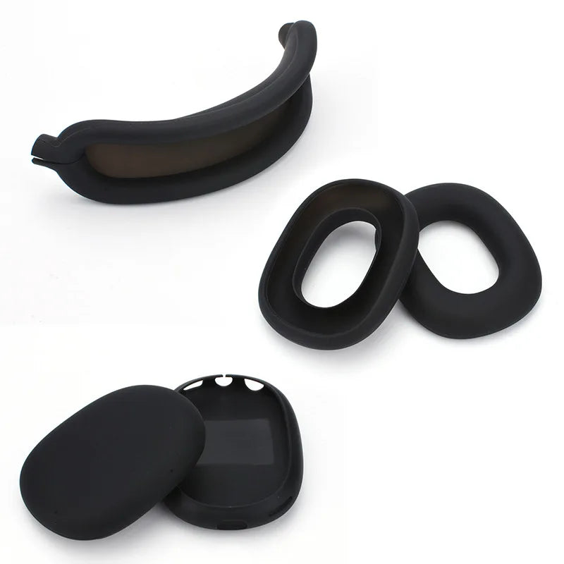 Soft Silicone Protective Case for AirPods Max – Anti-Scratch Cover