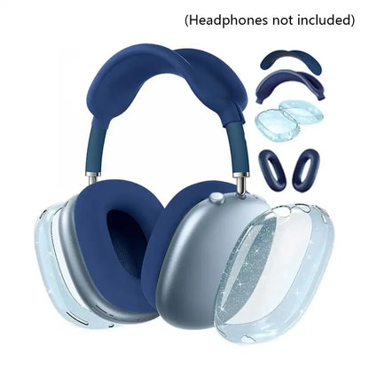 3D Transparent Anti-Fall Dust-Proof Protective Cover for AirPods Max