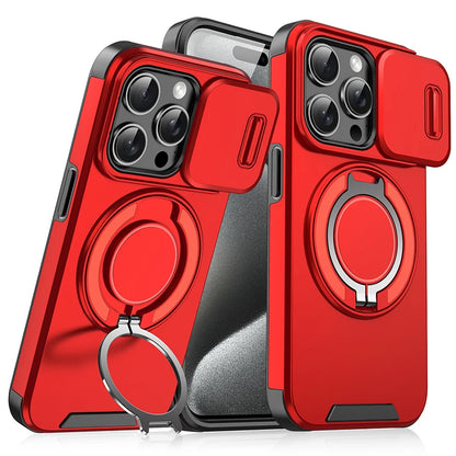 360° Rotating Ring Stand Car Case for iPhone 15 13 12 11 Pro Max Plus
