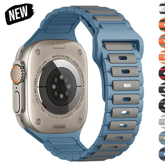 Soft Silicone Sport Band for Apple Watch 38–49mm – Ultra, Series 3–10