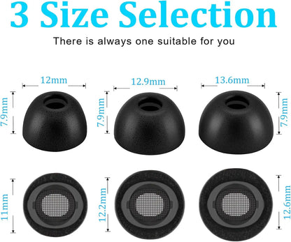 Enhance comfort and sound quality with these memory foam eartips for Galaxy Buds 3 Pro.