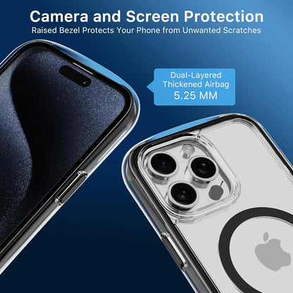 Luxury MagSafe Clear Case for iPhone 11/12/13 Pro Max – Shockproof Cover