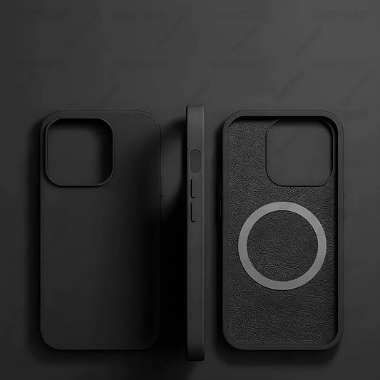 Magnetic Liquid Silicone Case for iPhone 16/15 Pro Max & 16 Plus