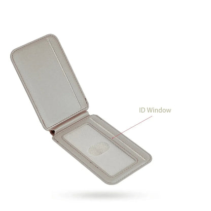 2-in-1 MagSafe Wallet Case for iPhone 16 15 14 13 12 Pro Max with Stand & ID Window