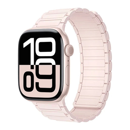 Magnetic Silicone Band for Apple Watch Ultra 3 2 Series 11 10 9 8 7 6 SE