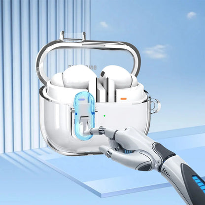 Transparent Secure Lock Case for Samsung Galaxy Buds 3 Pro