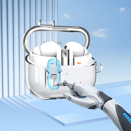 Transparent Secure Lock Case for Samsung Galaxy Buds 3 Pro