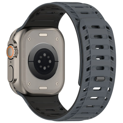 Magnetic Silicone Strap for Apple Watch Ultra 2 & Series 10–7 SE 42–49mm Band