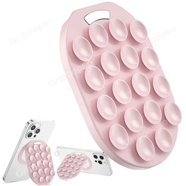 MagSafe Silicone Suction Cup Phone Grip Stand for iPhone Samsung Cellphones