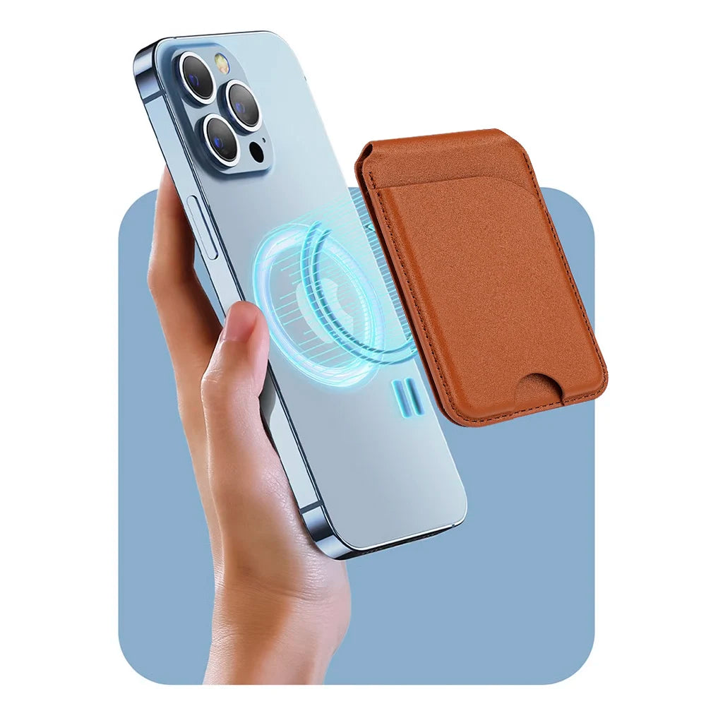 2-in-1 MagSafe Wallet Case for Any Phone with Card Holder and Adjustable Stand