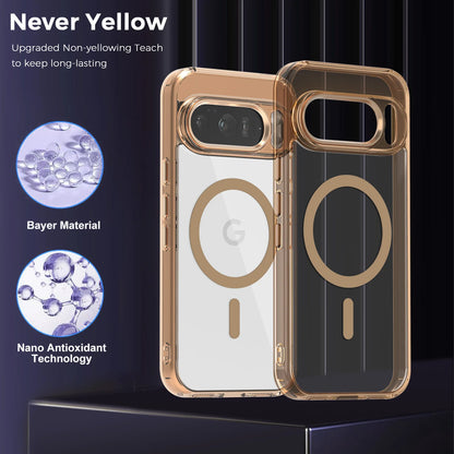 Luxury Transparent MagSafe Case for Google Pixel 10 Pro XL/9A – Solid Bumper
