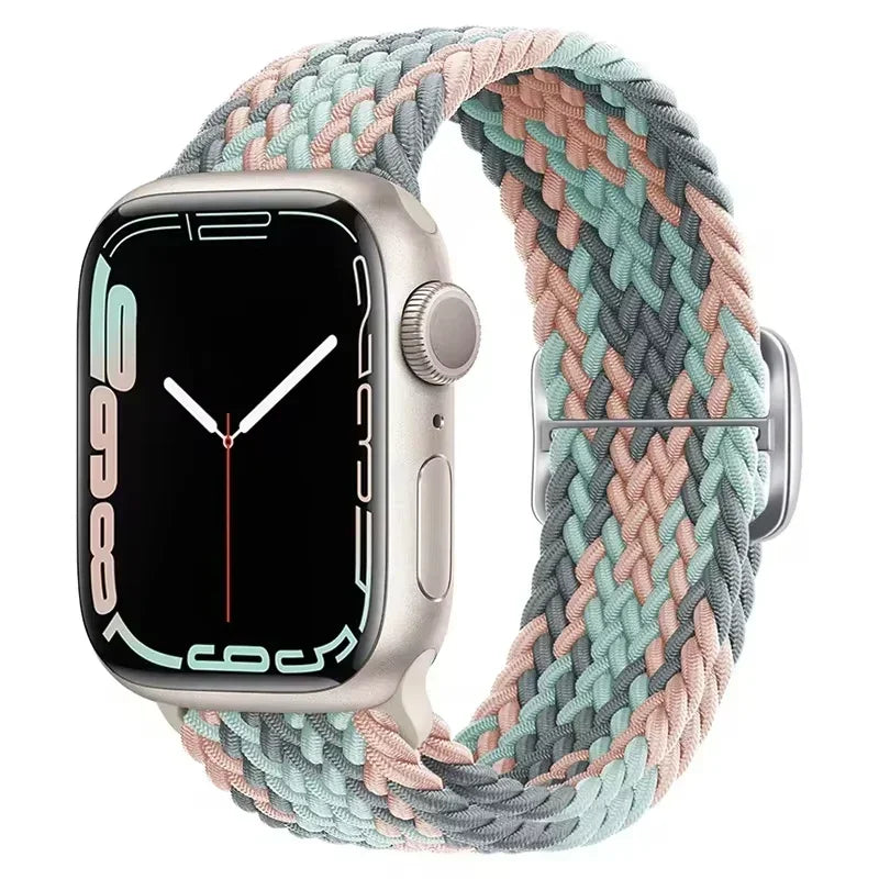 Braided Solo Loop for Apple Watch Ultra & Series 10–3 SE Elastic Band